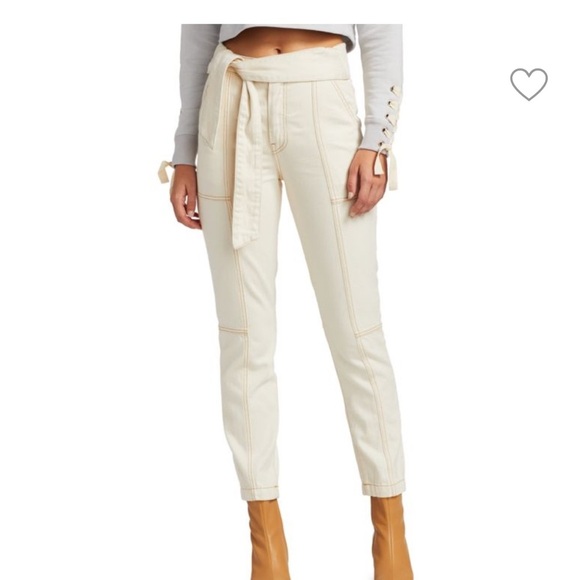 JONATHAN SIMKHAI
Henley Tie-Waist Seamed Pants size 30 - Picture 2 of 11